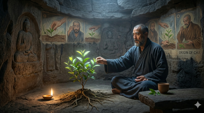 what is the indian legend regarding the discovery of tea